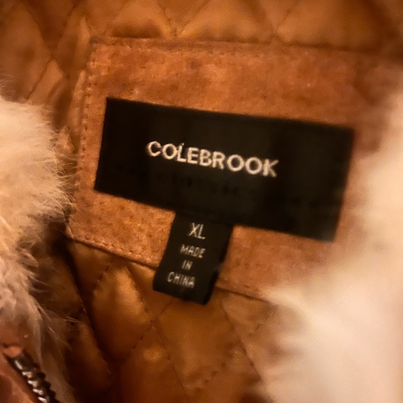 BNWT real leather and rabbit fur jacket Size XL in great condition for used. - Picture 6 of 6